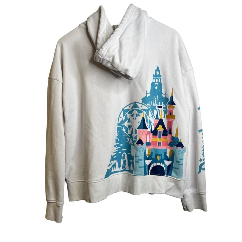 Disneyland Resort Zip Hoodie Size XL Disney Castle Sleeping Beauty Cinderella